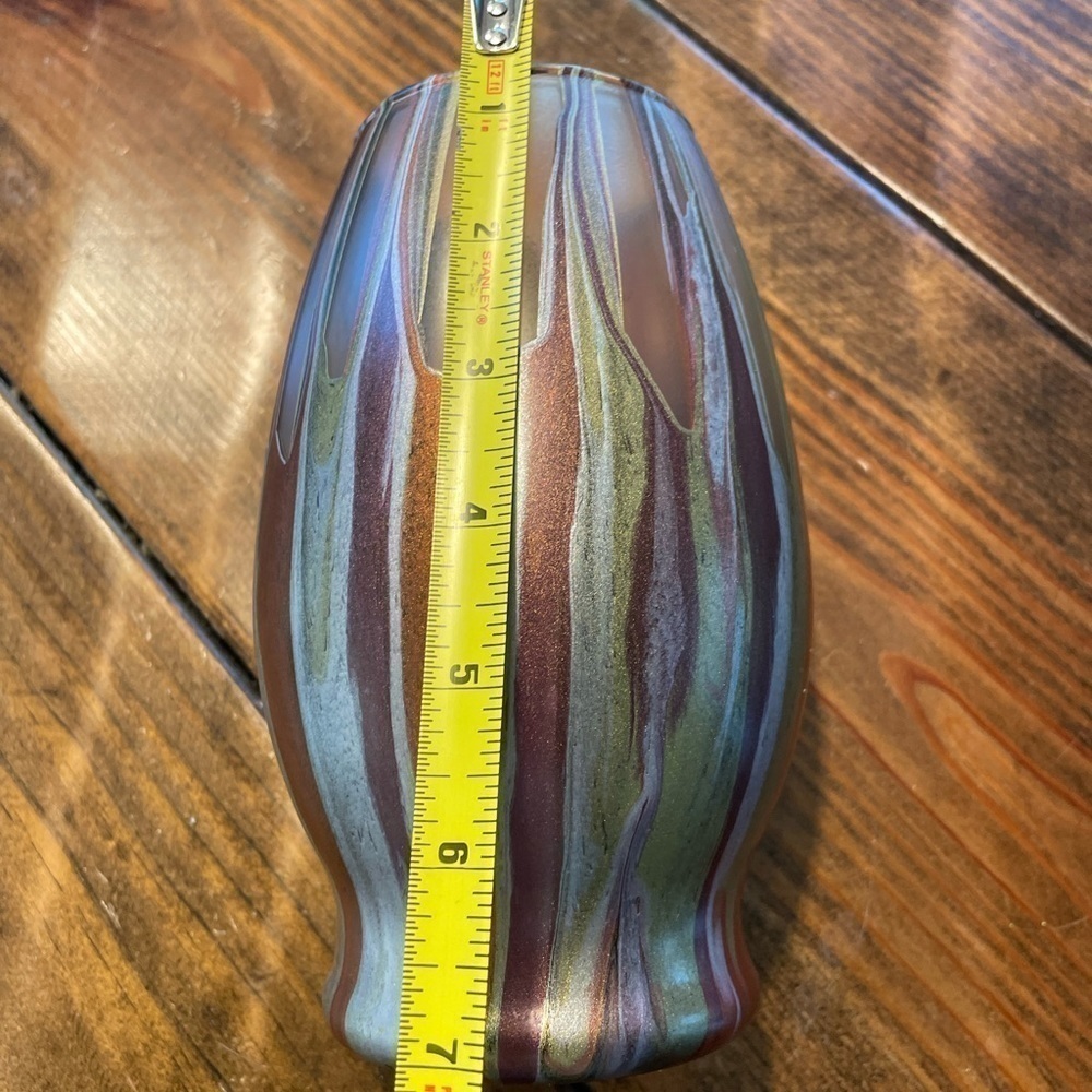 Handmade acrylic pour vase NEW - Picture 5 of 5